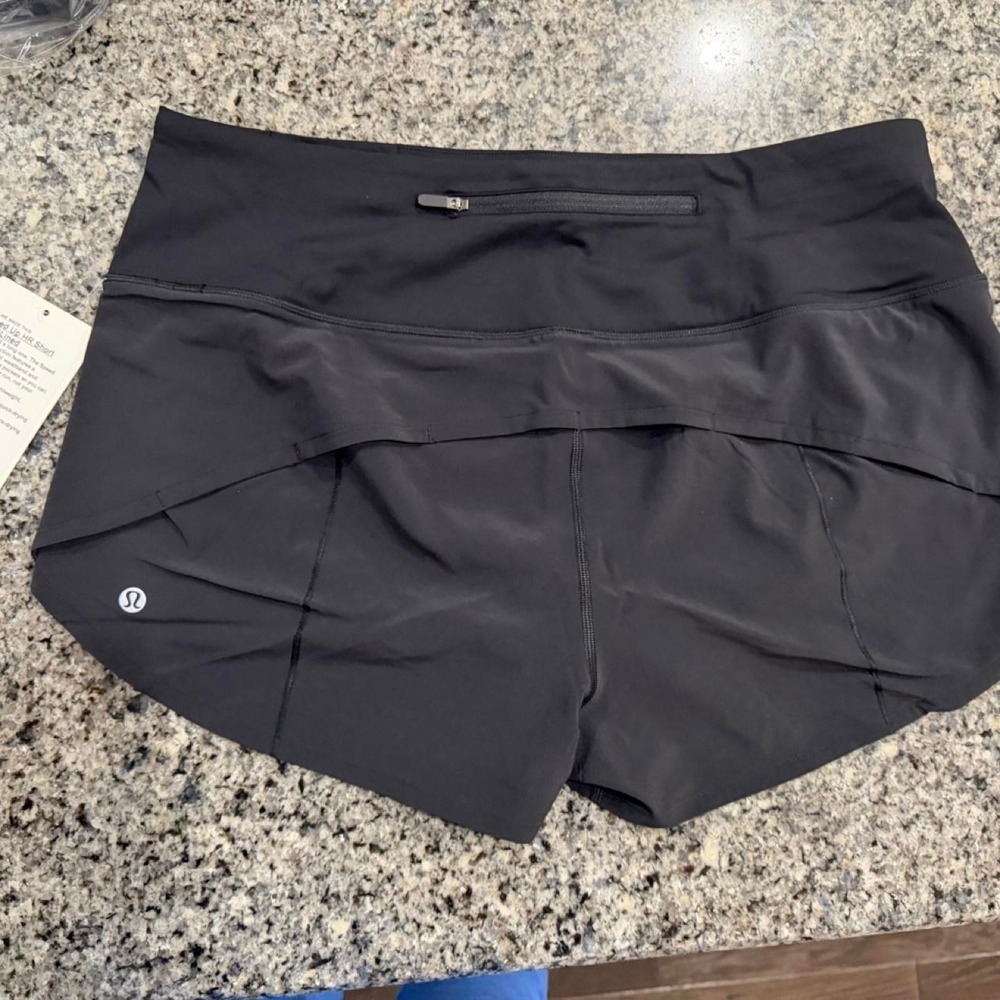 Lululemon high rise Speed Up 2.5" Black Shorts